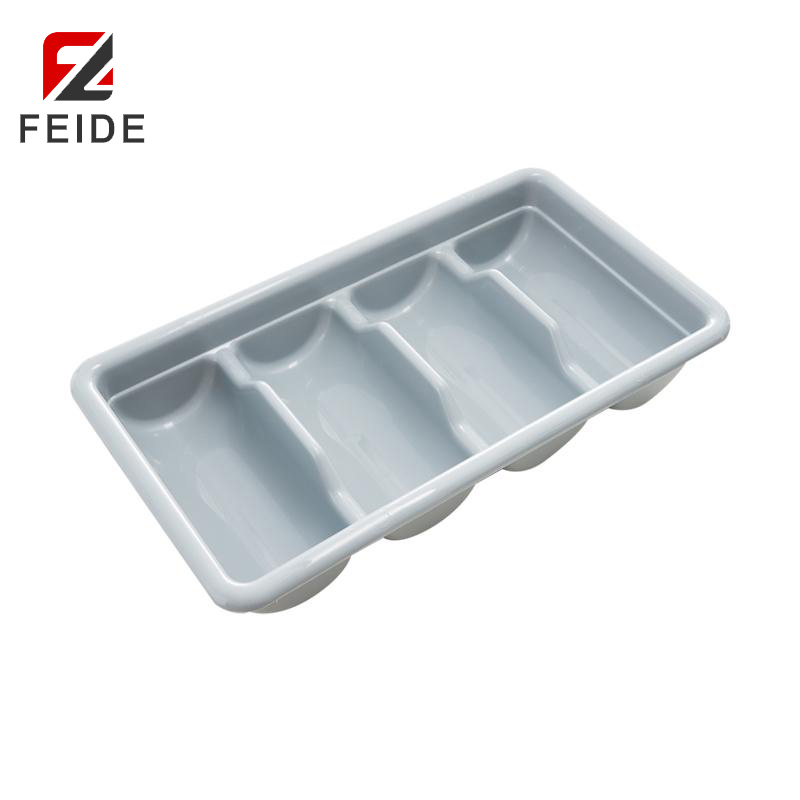 FT-01-S 4格小塑料餐具收納盤(pán)